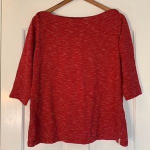 Woolrich Red and White Top Size XL Petite
